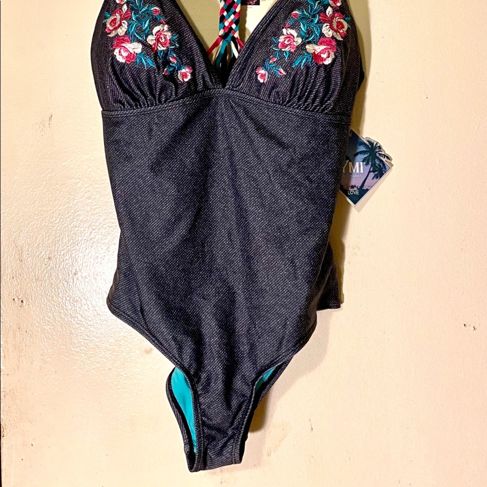 Navy blue swimsuit for summer time